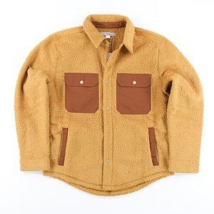 Outerknown Men's Standard Skyline Shirt Jacket Sz. Large Snap Up Fleece Shirt